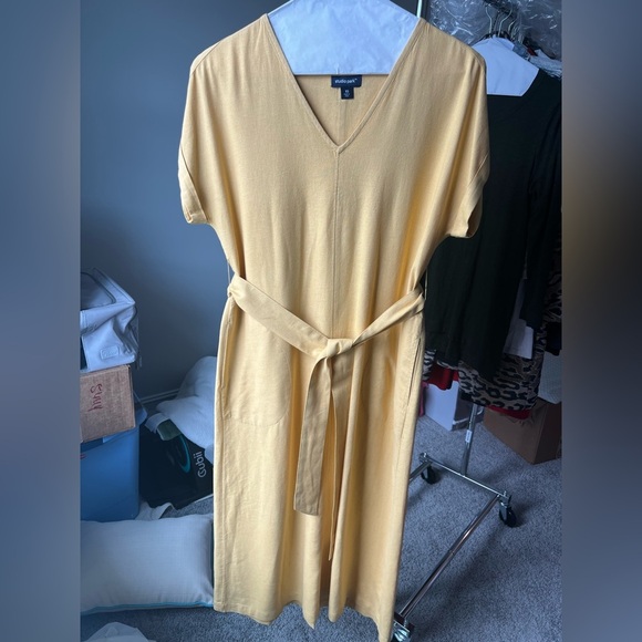 Studio Park x Leah Williams Regular Elevated Linen Dress XS - Picture 10 of 12